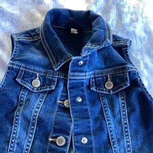 EUC 4t denim vest